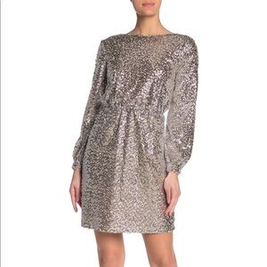 NWT Long Sleeve Crew Neck Glitter Dress